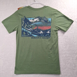 Ocean + Coast Short Sleeve Mountain Trout Graphic T-Shirt Size S